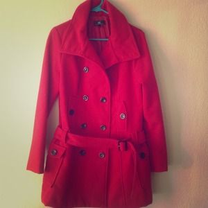 BUNDLE 🔥PM Editor Pick 1/10🔥 Red Pea Coat