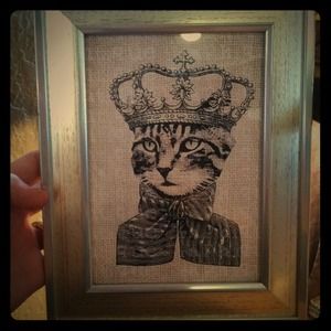 Vintage French Cat 4x6 picture frame decor