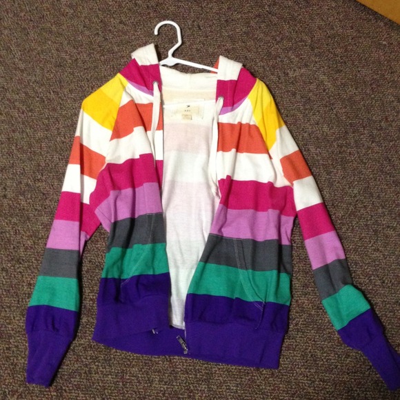 Cute multi colored Forever 21 zip up!