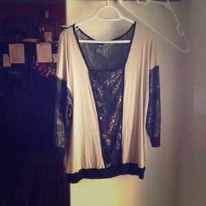 Buckle tan gold sequins xxl