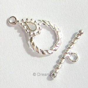 New❤dainty sterling silver toggle set