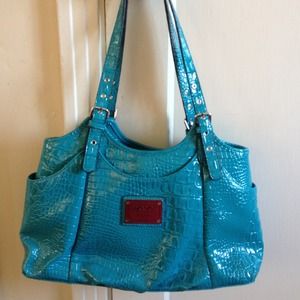 Nicole Miller Turquoise Bag