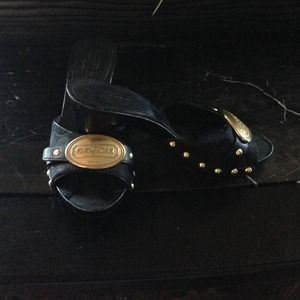 Authentic Coach pattern shoes