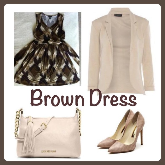 Brown/Cream Dress