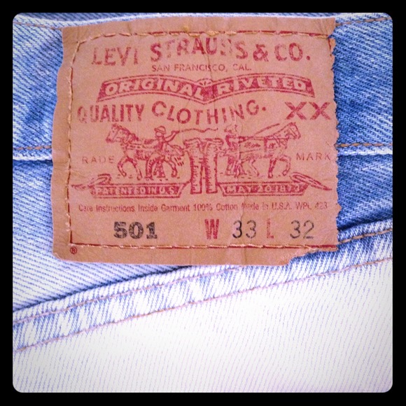 Vintage white wash button fly 501's ..