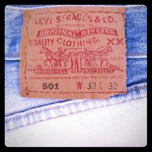 Vintage white wash button fly 501's ..