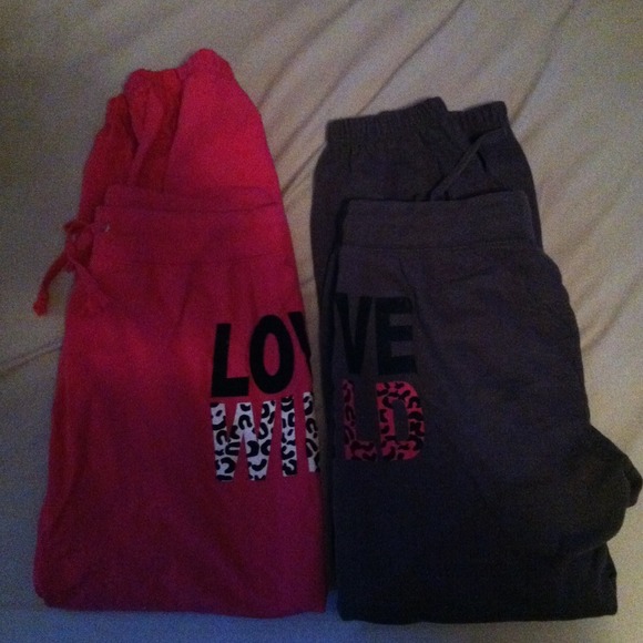 2 pairs of sweats with elastic ankle!