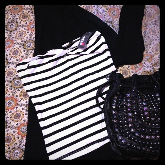 Striped tube top