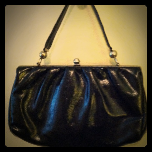 Pre-Depression era patent leather handbag