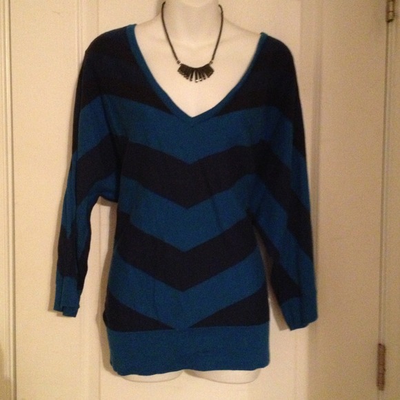 🚫SOLD🚫 The Limited Blue Striped Sweater
