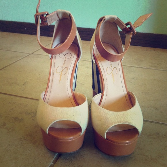 Jessica Simpson Striped Wedge