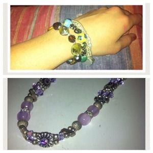 RESERVED Bundle of a bracelet and necklace😊