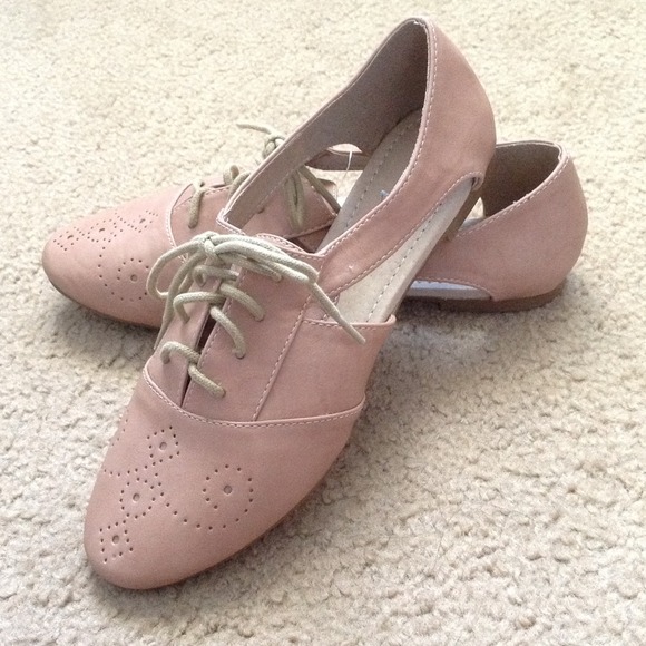 Restricted Shoes - Restricted cutout oxfords with laces