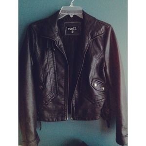Faux leather jacket