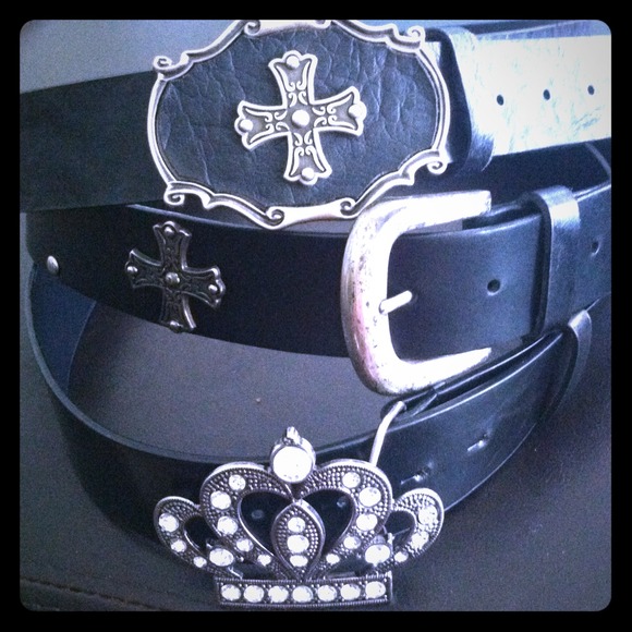 Lot of 3 gorgeous black belts