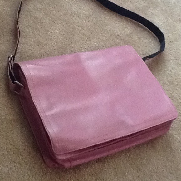 Pink Leather Wilson's satchel
