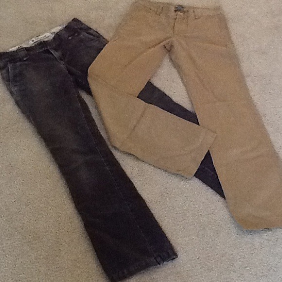 AMBERLEE, Two pair of GAP pants, wall pieces