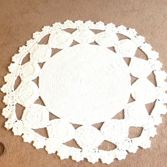 Anthropology crochet rug