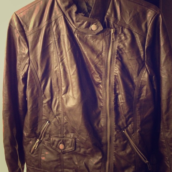 Ladies Mossimo Leather Jacket