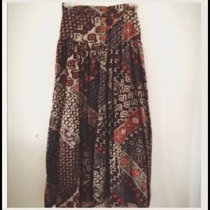 Aztec maxi skirt