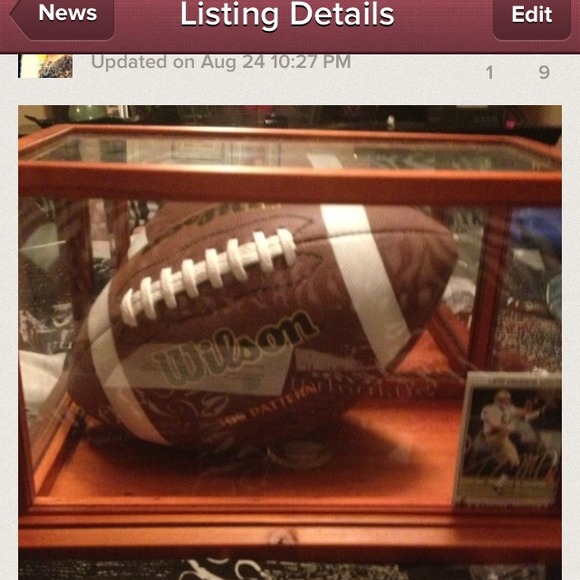 Bundle Saints signed football and two helmets