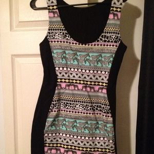 River Island safari Bodycon dress