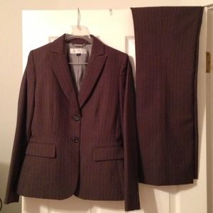 Women's Pinstripe Tahari Pantsuit