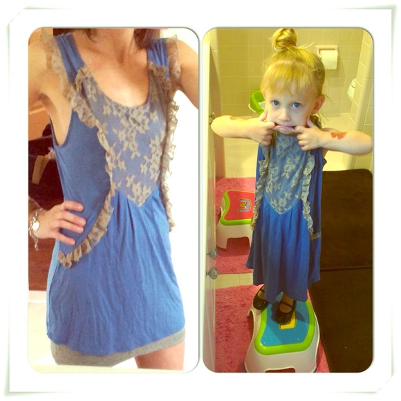 X SOLD ON THREADFLIP X- Vintage like blue dress