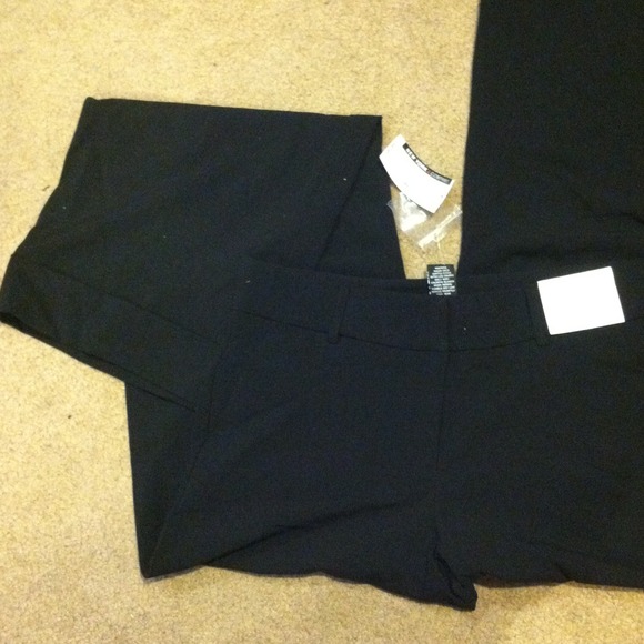 Black work pants with pockets