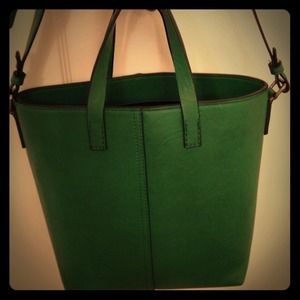 Cross body little GREEN bag by Zara