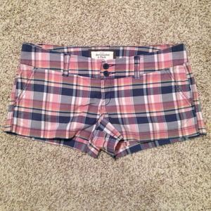 Bundle!! 2 pairs abercrombie & Fitch plaid shorts!