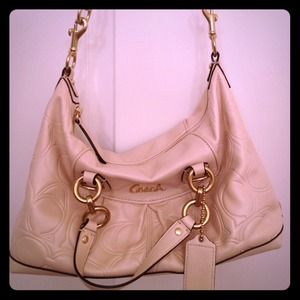 White Handbag by Coach