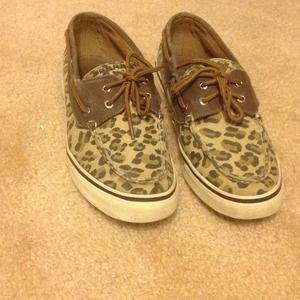Cute leopard Sperrys!!! And Bass shoes