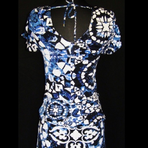 Med White House Black Market drop waist mini dress
