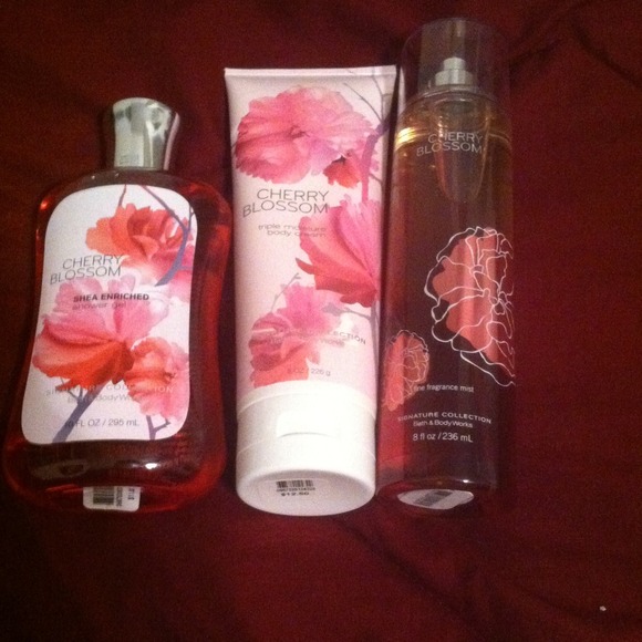 BBW Cherry Blossom Signature Collection set.
