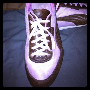 Puma pink/brown lightweight sneakers