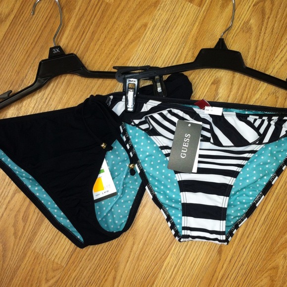 2 bikini bottoms.