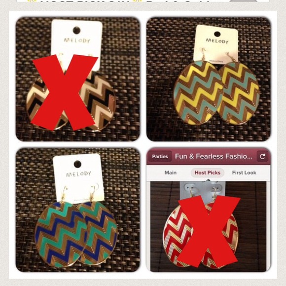 💥HP 8/19,2/22💥Chevron Earrings - Picture 2 of 4