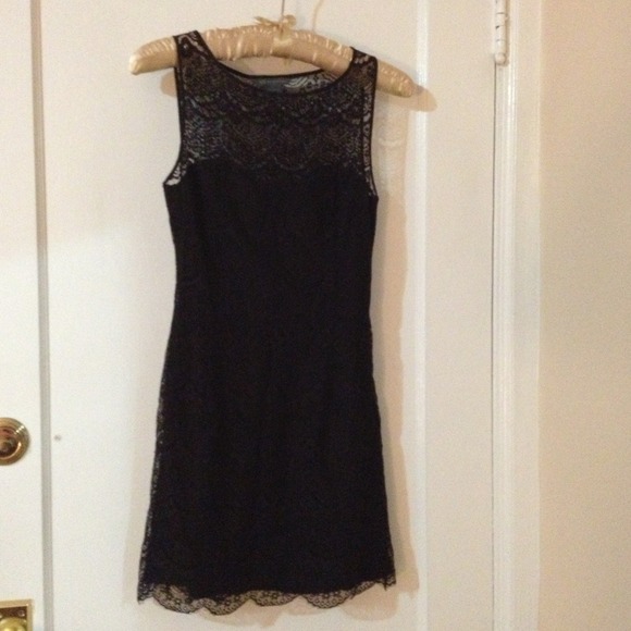 Black lace dress