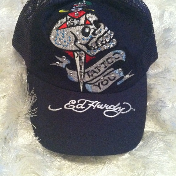 BUNDLE TRADE***Navy Ed Hardy hat