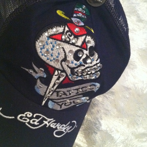 BUNDLE TRADE***Navy Ed Hardy hat