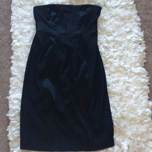 Black Express Strapless Dress