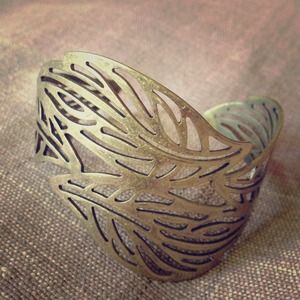 Filigree Leaf Cuff Bracelet