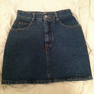 Vintage High Waisted Denim Skirt