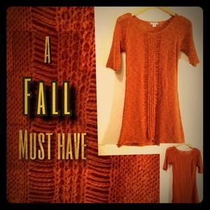 Burnt Orange Knit Sweater