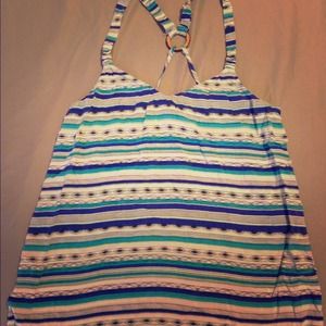Blue Aztec Print tank from Pacsun