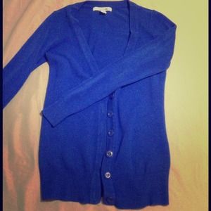 Electric Blue forever 21 cardigan/sweater