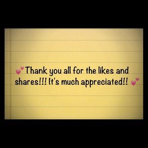 💖Thank you for the likes and shares!! 💖
