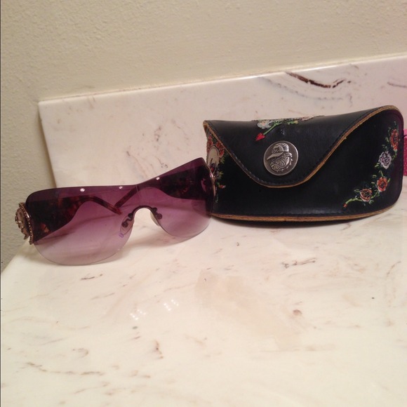 Ed hardy Amethyst purple sunglasses