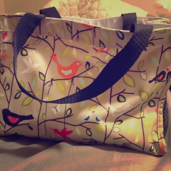 Thirty One brand shower bag bird print
